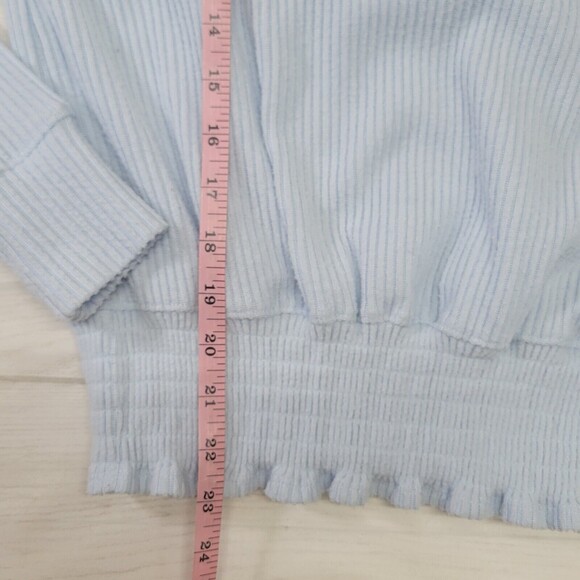 NINE WEST Womens Blue Ribbed Sweater Size XS - Picture 4 of 5